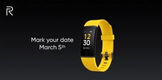 Realme Fitness Band to Launch in Early March confirms Realme CEO. Realme Fitness Band launch in India to take place on March 5.