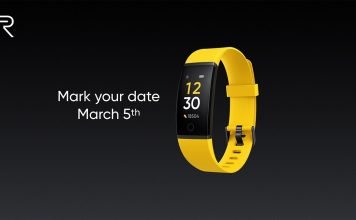 Realme Fitness Band to Launch in Early March confirms Realme CEO. Realme Fitness Band launch in India to take place on March 5.