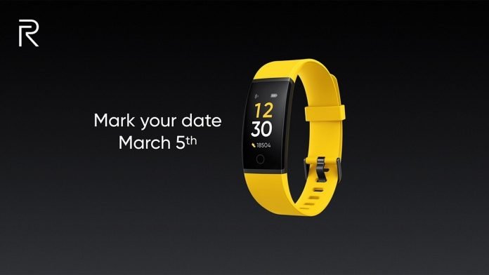 Realme Fitness Band launch in India to take place on March 5.