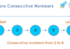 Even and Odd Consecutive Numbers consecutive number